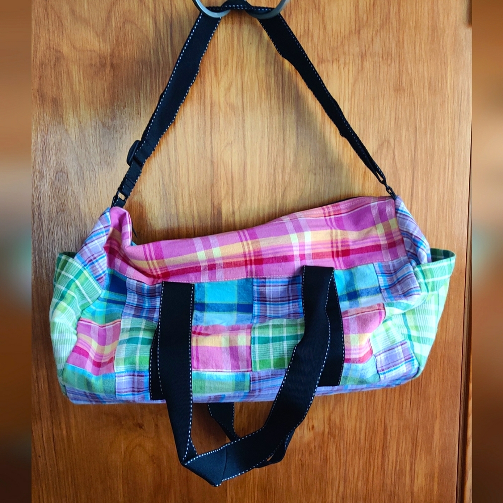 Multicolor Plaid Women's Bag